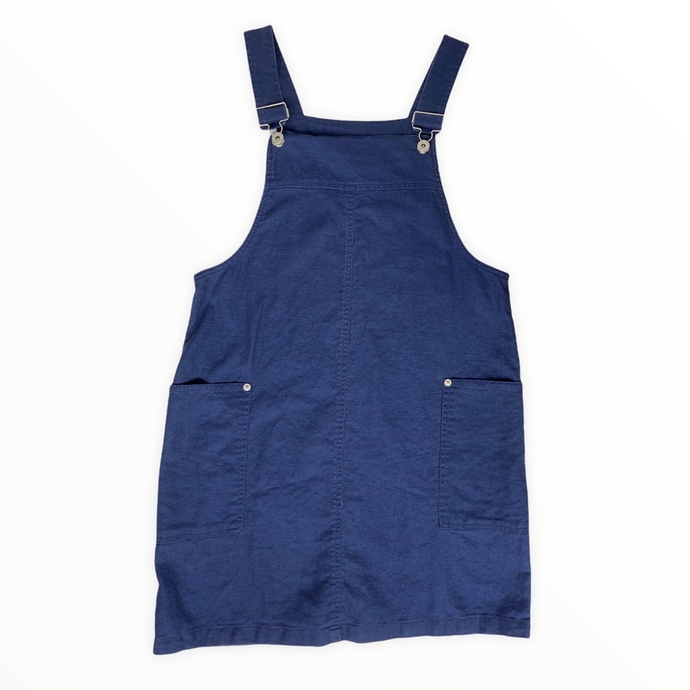 Vintage Navy Blue Overall Pinafore Dress